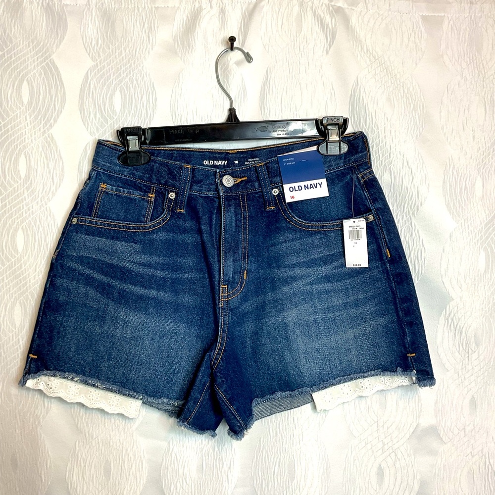Old Navy girls 16 high rise shorts NWT